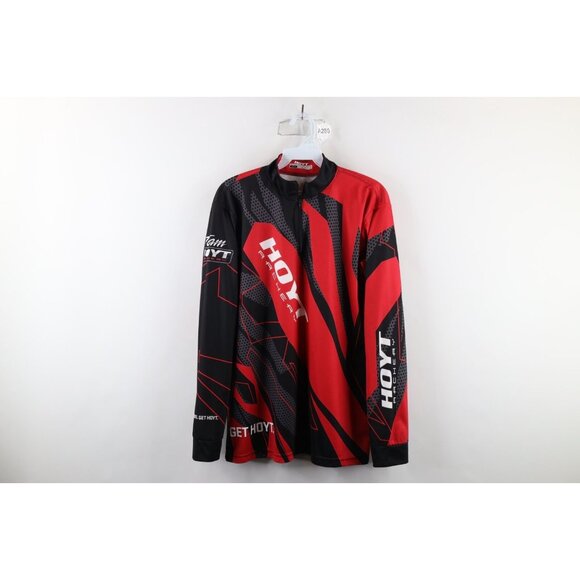 Team Hoyt Archery Mens Small Spell Performance Half Zip Jersey Top Polyester - Picture 1 of 14
